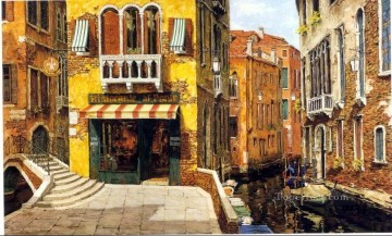 YXJ0444e impresionismo paisaje de Venecia Pinturas al óleo